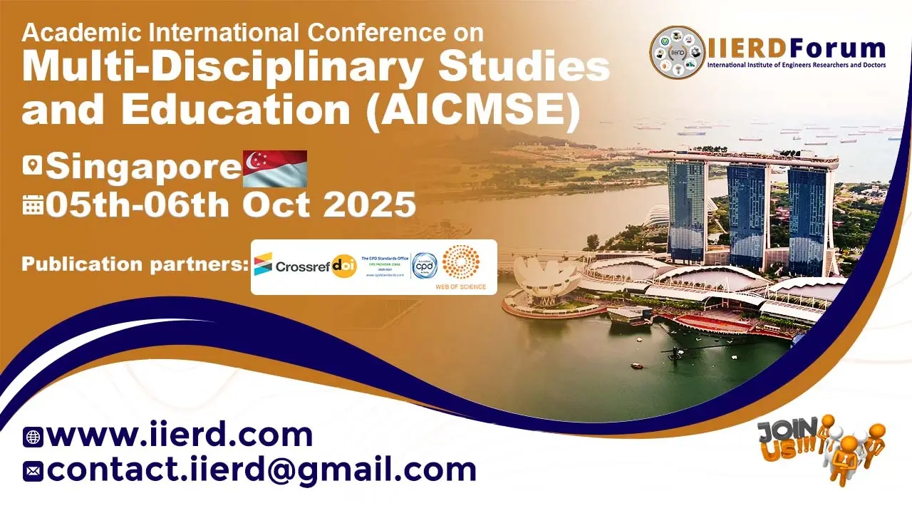 Multi-Disciplinary Studies and Education Conference in Singapore